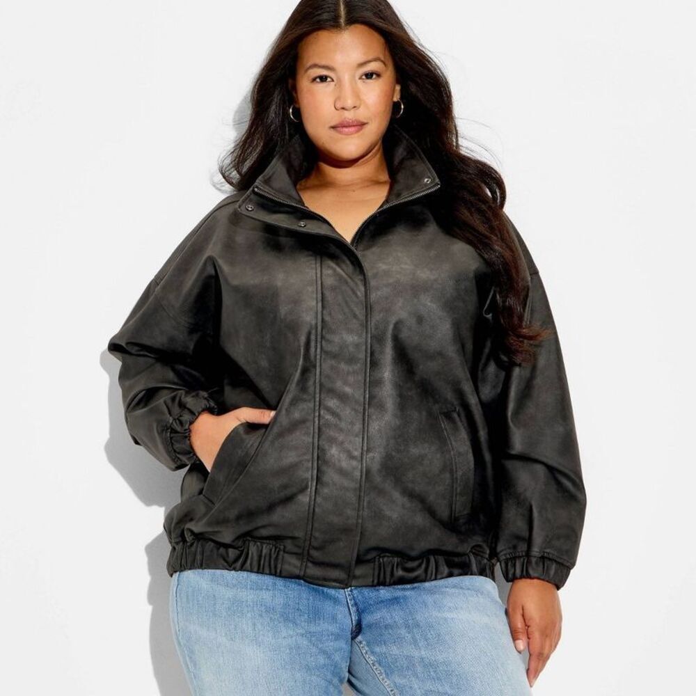 Women's Bomber Jacket - Wild Fable Black Wash XXL
